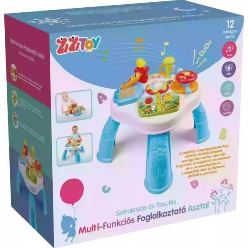 ZiziToy: Multi-funkciós foglalkoztató asztal - Magyar nyelvű