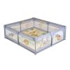 MONI GAMEZONE járóka szőnyeggel, 60 labdával 150x200 SZÜRKE