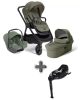 Joie Signature Finiti 3in1 babakocsi Evergreen i-Snug 2 hordozóval Laurel + i-Base Encore bázistalp