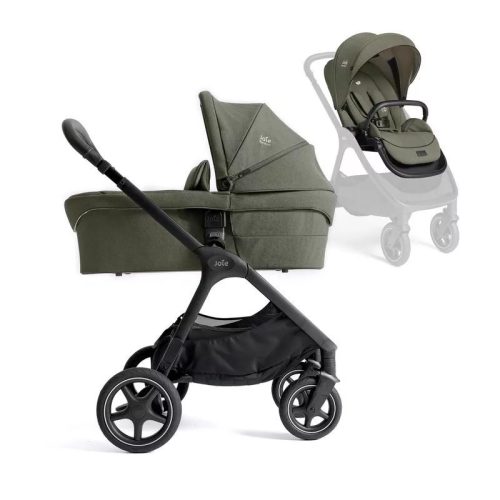 Joie Signature Finiti 3in1 babakocsi Evergreen i-Snug 2 hordozóval Laurel + i-Base Encore bázistalp