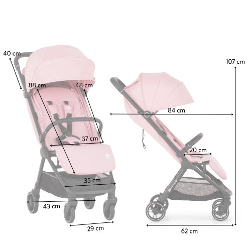 PETITE&MARS Zip sportbabakocsi Silky Rose