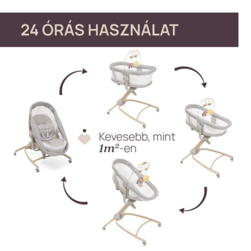 CHICCO Baby Hug Armonia 4in1 bölcső-szék Mother Pearl CH0808715784