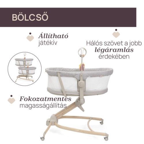CHICCO Baby Hug Armonia 4in1 bölcső-szék Mother Pearl CH0808715784
