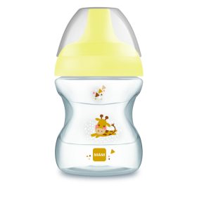   MAM LEARN TO DRINK IVÓPOHÁR 190 ML (2023) 6H+ - SÁRGA - ZSIRÁF