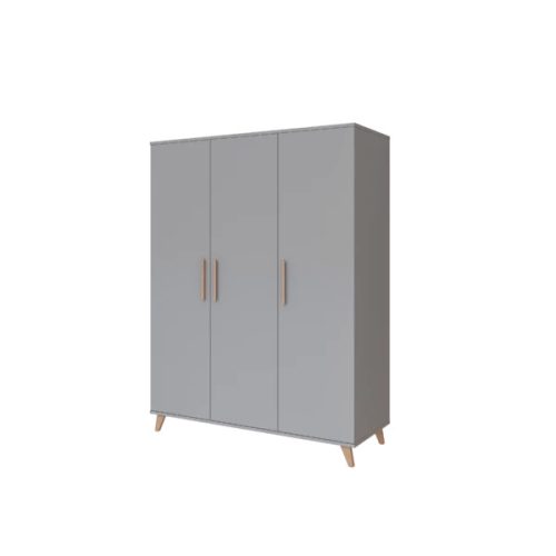 Flip Grey 3 osztású szekrény