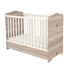   Timba Viki Kiságy zárt végű, ágyneműtartós 60×120 - Krém/Fűz