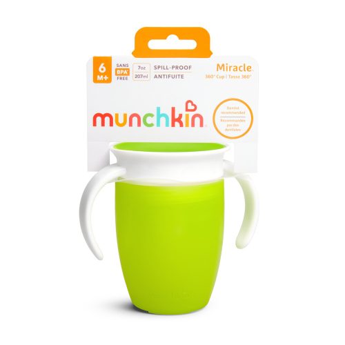 Munchkin itatópohár Miracle Cup 207ml 6hó zöld