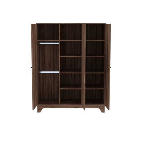 Nest Walnut 3 osztású szekrény