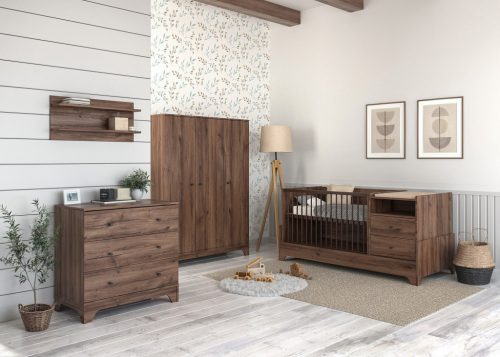 Nest Walnut 3 osztású szekrény