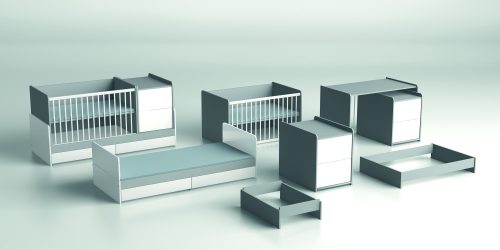 Faktum Alda Jégfehér pelenkázós kombiágy