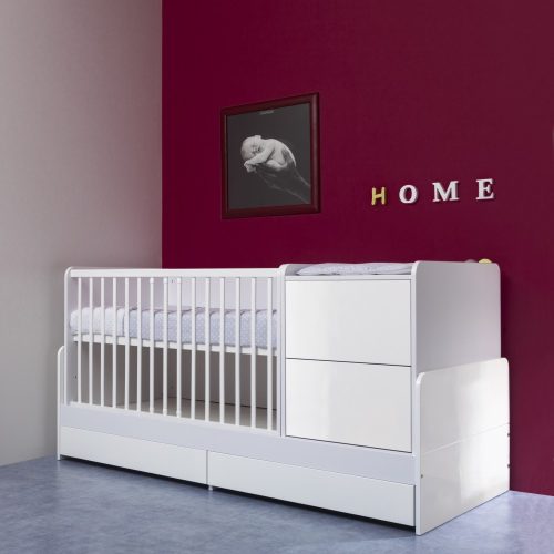 Faktum Alda Jégfehér pelenkázós kombiágy