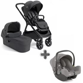   Joie Signature Finiti 3in1 babakocsi Ebony i-Snug 2 hordozóval Pebble