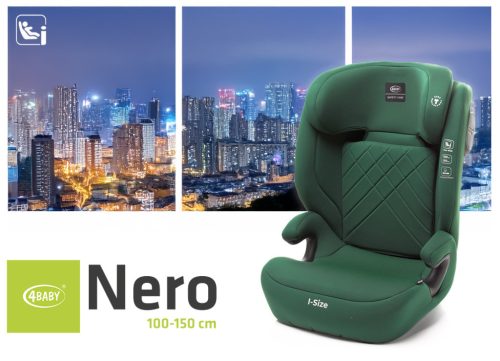 4BABY Nero I-Size 100-150 cm biztonsági gyerekülés - Green