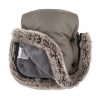 Petite&Mars Furry Kézmelegítő kesztyű babakocsira Mocha Mousse