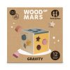 PETITE&MARS Fa formaválogató játék Gravity Wood of Mars 12hó+