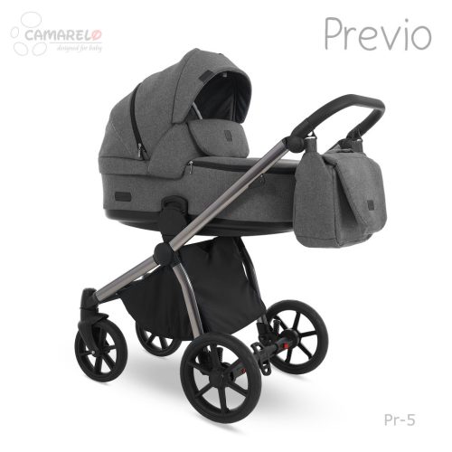 Camarelo Previo multifunkciós babakocsi 3in1 -05 Sötétszürke