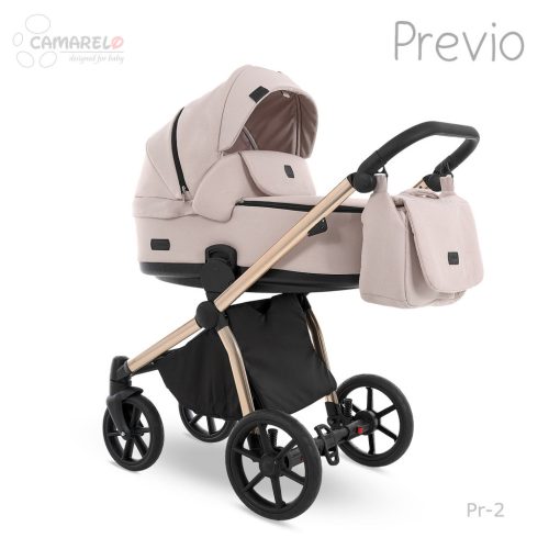 Camarelo Previo multifunkciós babakocsi 3in1 -02 Rózsaszín