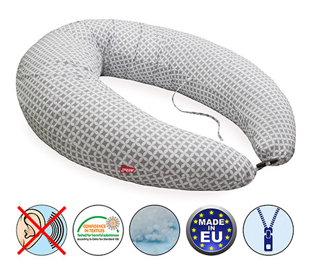 Scamp formázott gombosvégű párna /PickGrey