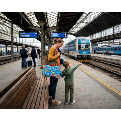 ZOPA Pack&Ride gurulós bőrönd Safari