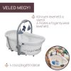 Chicco Baby Hug PRO 5in1 bölcső-etetőszék-szék- White Cream