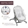 Chicco Baby Hug PRO 5in1 bölcső-etetőszék-szék- White Cream