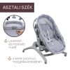 Chicco Baby Hug PRO 5in1 bölcső-etetőszék-szék- Earl Grey
