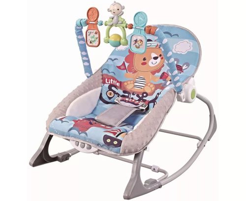 CHIPOLINO BABY SPA REZGŐ-ZENÉLŐ PIHENŐSZÉK 9 KG-IG - BLUE