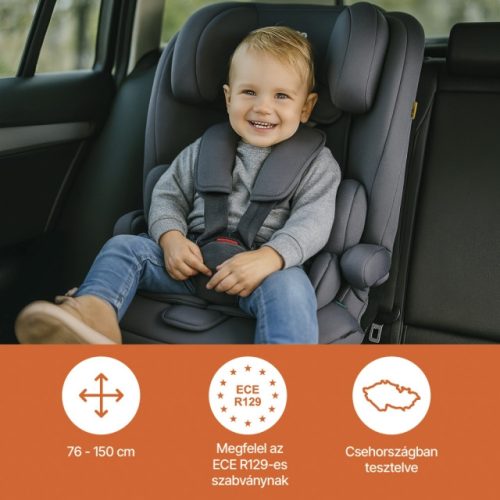 ZOPA Alfa R129 gyerekülés 76-150cm Szürke