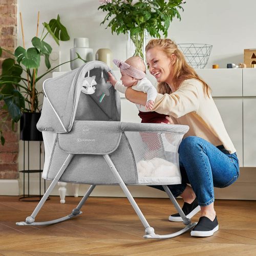 Kinderkraft LOVI bölcső, ágy és utazóágy - grey