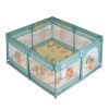 MONI GAMEZONE járóka szőnyeggel, 60 labdával 120x120 MENTA