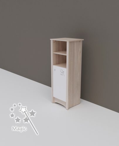 Todi Magic – keskeny nyitott polcos +1 ajtós szekrény