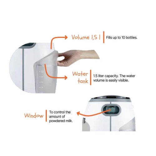 ZOPA Babyccino automata tápszerkészítő készülék Fehér