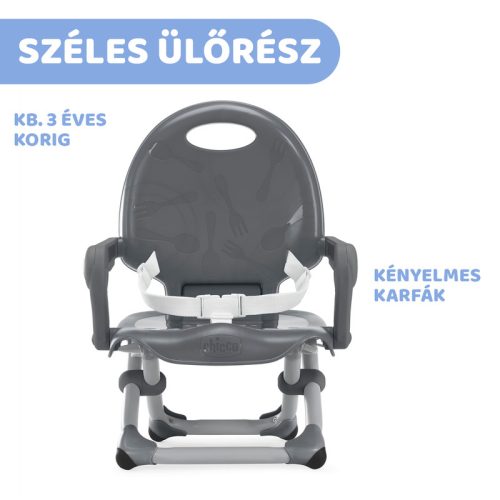 Chicco Pocket Snack székmagasító - Dark grey