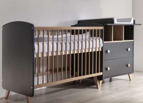 Faktum Colette Antracit 70×140-es átalakítható babaágy