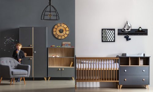 Faktum Colette Antracit 70×140-es átalakítható babaágy