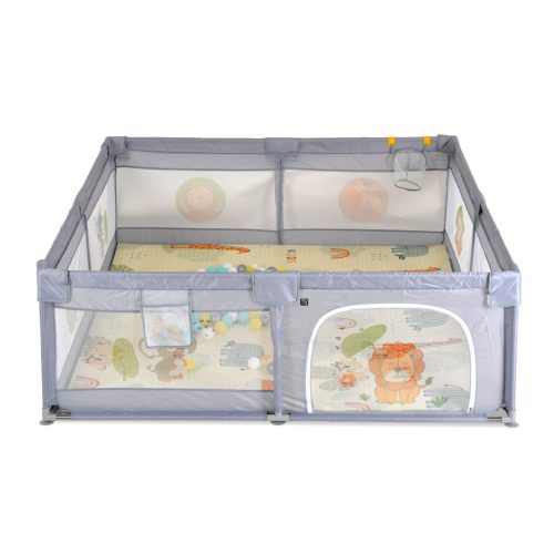 MONI GAMEZONE járóka szőnyeggel, 60 labdával 150x200 MENTA