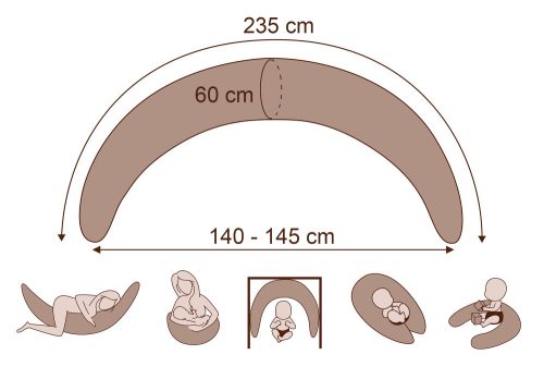 Scamp Formázott gombosvégű párna /LittleHeartWhiteGrey