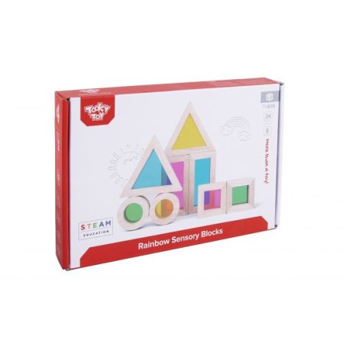 Tooky Toy: Szivárvány szenzoros építőjáték