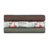 PETITE&MARS Bambusz muszlin 3db-os pelenka szett Moussy Forest Fox , 68 x 68 cm