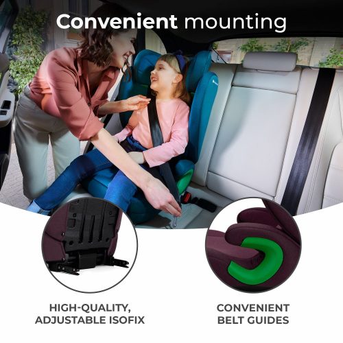 Kinderkraft gyerekülés Junior Fix 2 i-Size Isofix 100-150cm grafit-fekete