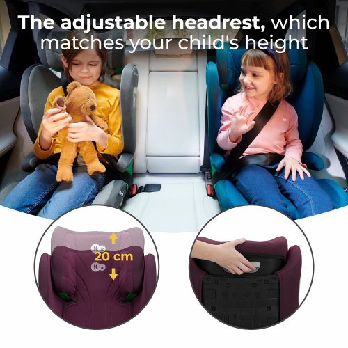 Kinderkraft gyerekülés Junior Fix 2 i-Size Isofix 100-150cm grafit-fekete