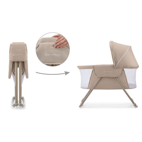 Kinderkraft LOVI bölcső, ágy és utazóágy - beige