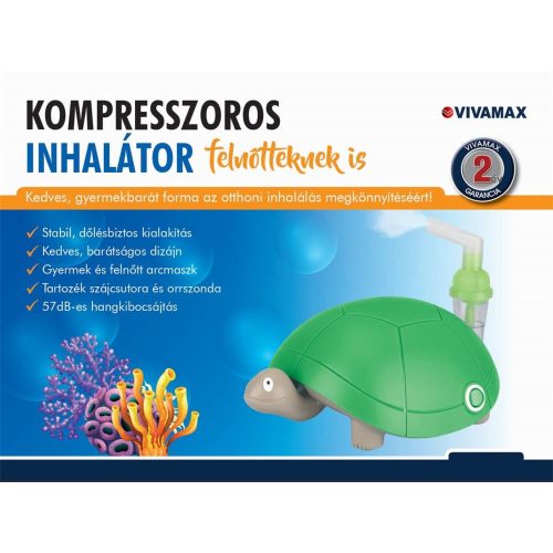 Vivamax Kompresszoros inhalátor "teknős" V13