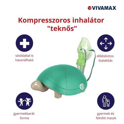 Vivamax Kompresszoros inhalátor "teknős" V13