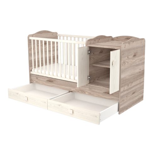 Timba Viki Maxi Kombi 2 ajtós gyermekágy - Krém/Fűz