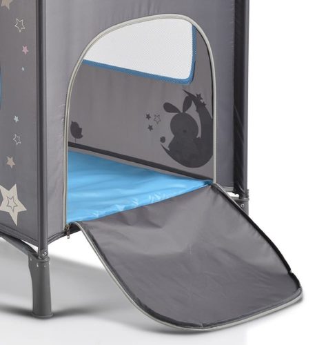 MONI Sleepy összecsukható luxus utazóágy 2 szintes Blue