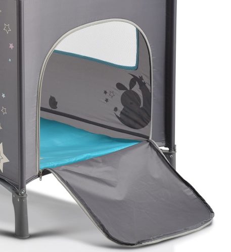 MONI Sleepy összecsukható luxus utazóágy 2 szintes Türkiz