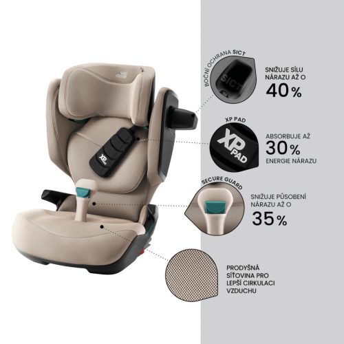 BRITAX RÖMER Kidfix Pro Style Sage Green gyerekülés 100-150cm