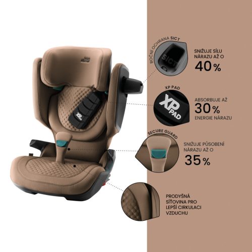 BRITAX RÖMER Kidfix Pro Lux Onyx Black gyerekülés 100-150cm