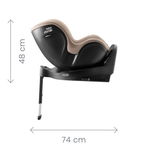 BRITAX RÖMER Dualfix Pro M Classic Deep Black gyerekülés 61-105cm
